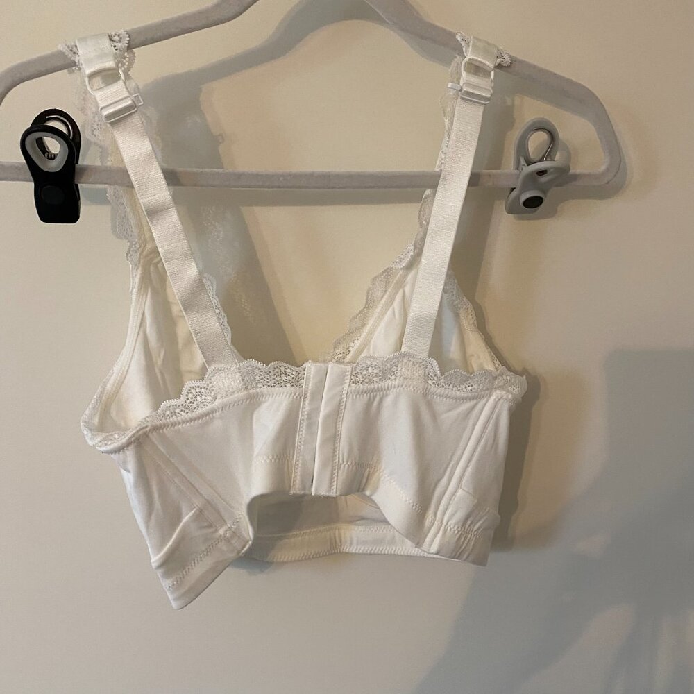 PARFAIT Dalis P5641 Women's Wire Free Bralette - Pearl White 40H UK - Picture 3 of 11